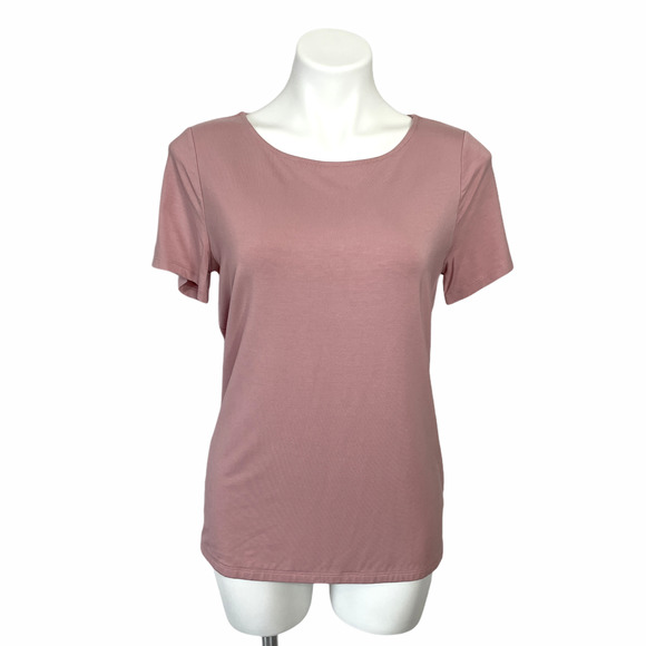 Talbots Short Sleeve Stretchy Top Sz M - Picture 1 of 8